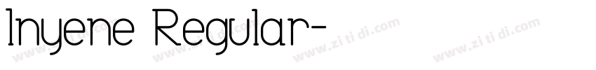 Inyene Regular字体转换